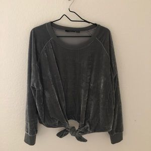 Velvet knot sweater